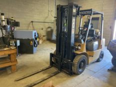 CAT 6,000 lb. Propane Sit-Down Forklift, M/N CP25, S/N 5AM03891, 3-Stage Mast, with Forks, with 6,