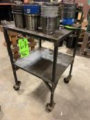 Portable Shop Cart, with Bottom Shelf, Overall Dims.: Aprox. 24” L x 24” W x 37-1/2” H, Mounted on