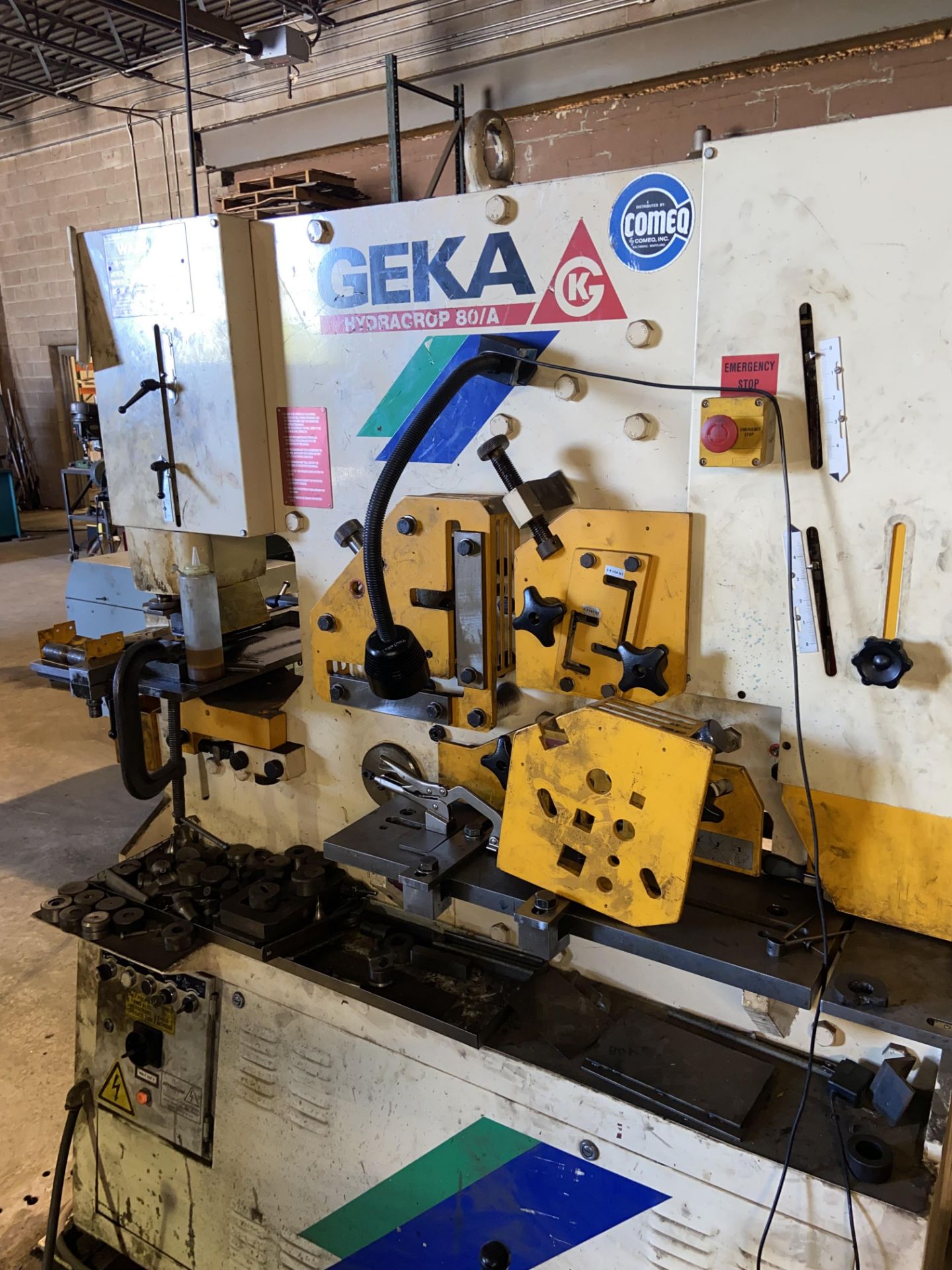 GEKA Hydracrop 80/A Hydraulic Punch Machine, S/N 8729, with Foot Control - Image 7 of 10