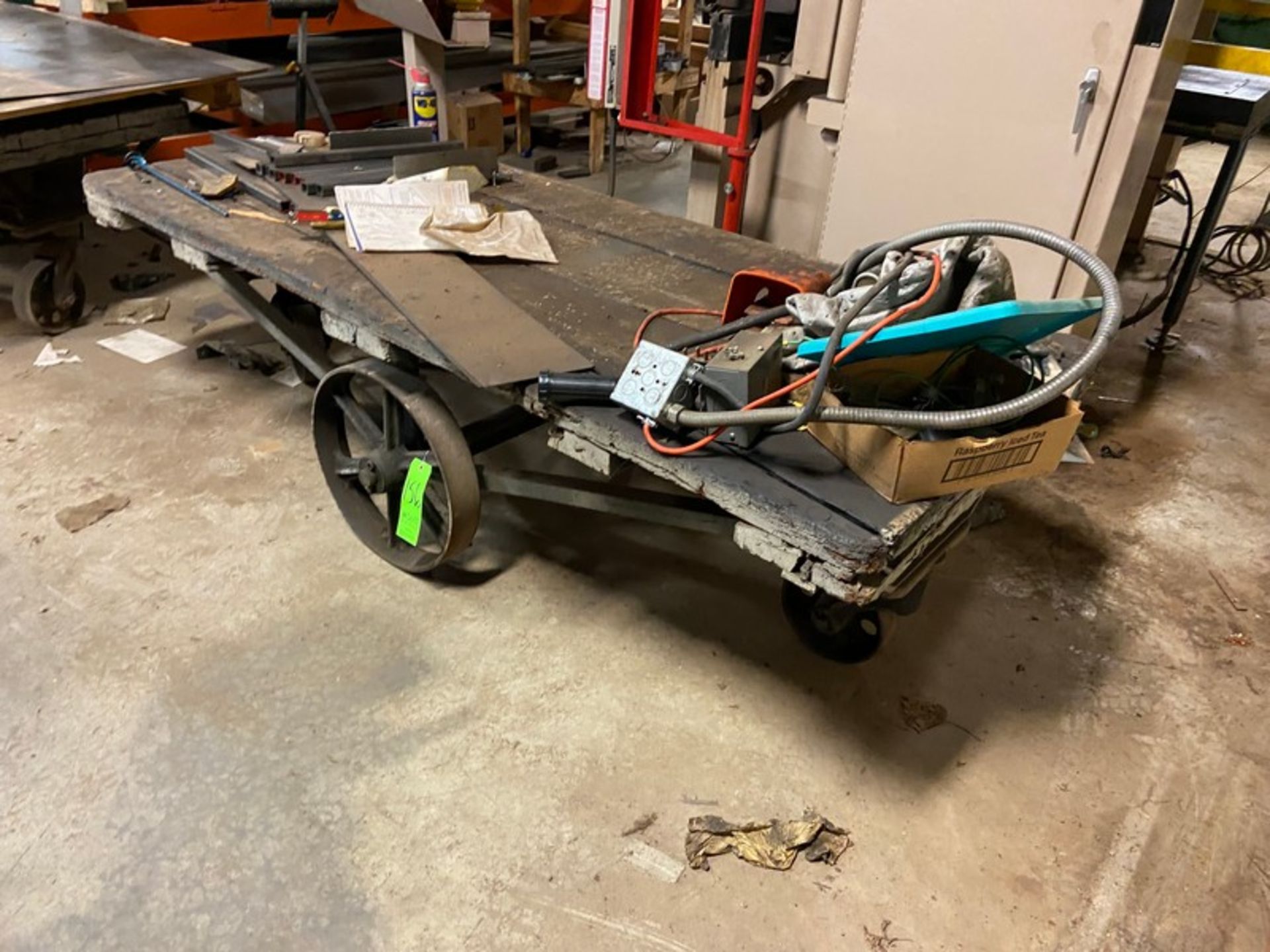 Portable Shop Table, Mounted on Portable Frame (LOCATED IN CORRY, PA)