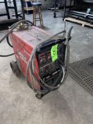 Lincoln Electric 350 MP Power MIG Welder, S/N U1140511081, Mounted on Portable Cart