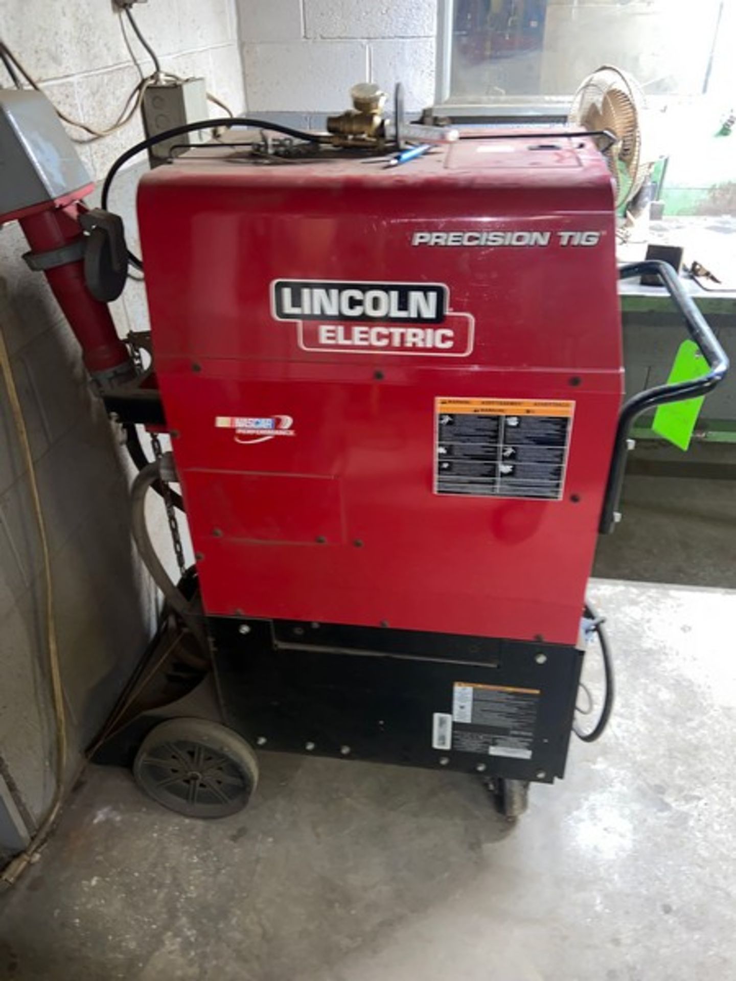 Lincoln Electric 375 Precision TIG Welder, S/N U1150204401, Mounted on Portable Frame - Image 4 of 6