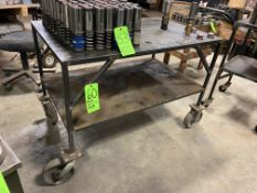 Portable Shop Cart, with Bottom Shelf, Overall Dims.: Aprox. 48” L x 30” W x 34” H, Mounted on