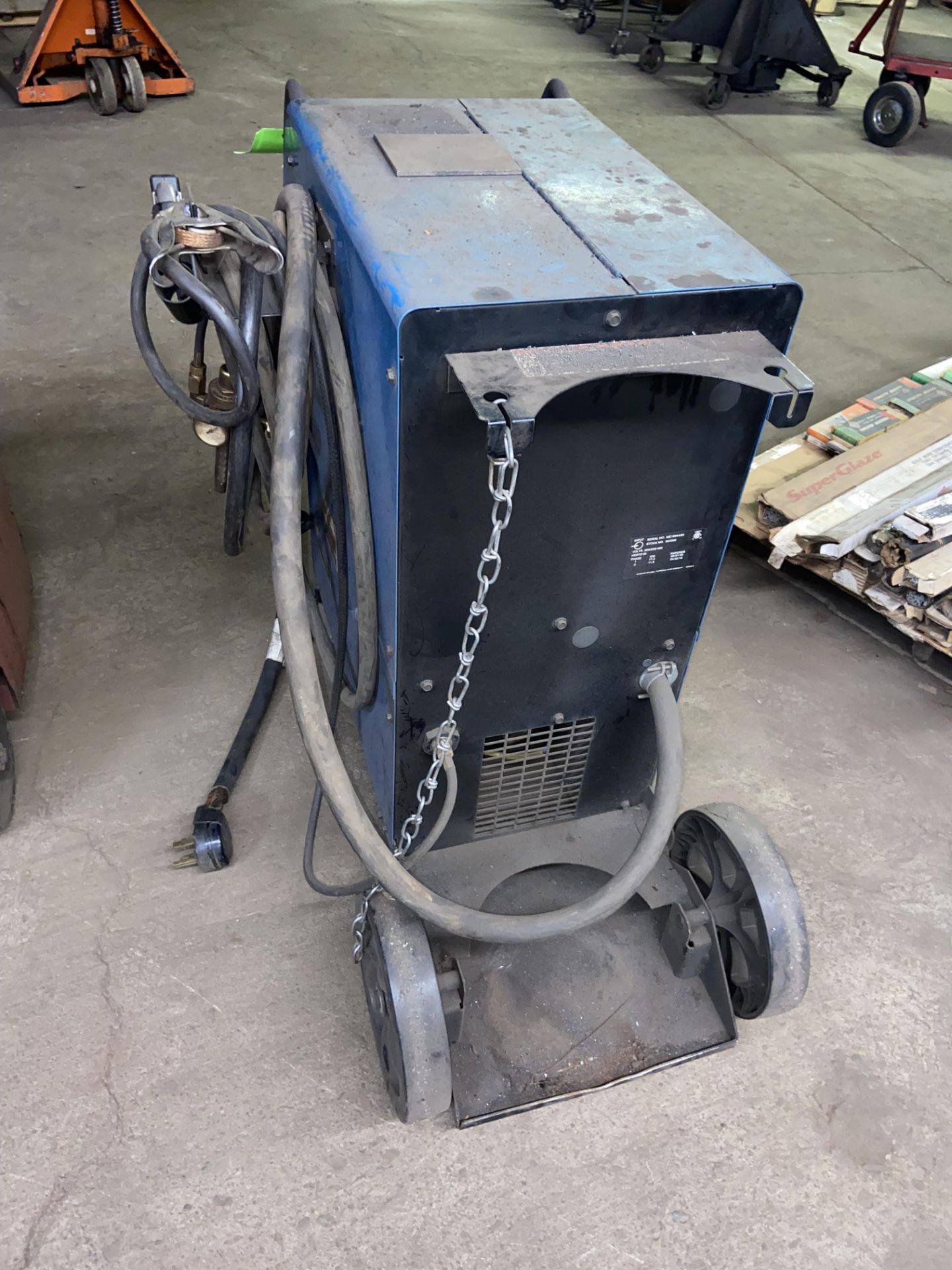 Miller Millermatic 350P Welder, S/N ME180443N, 200/230/460 Volts, 1/3 Phase, Mounted on Portable - Image 4 of 5