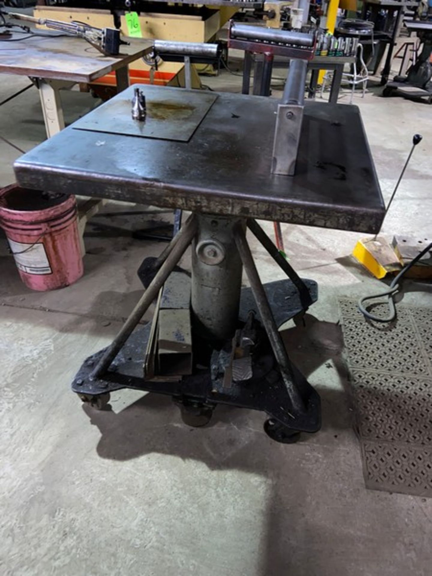 Portable Adjustable Shop Table, Mounted on Portable Frame (LOCATED IN CORRY, PA) - Image 2 of 3