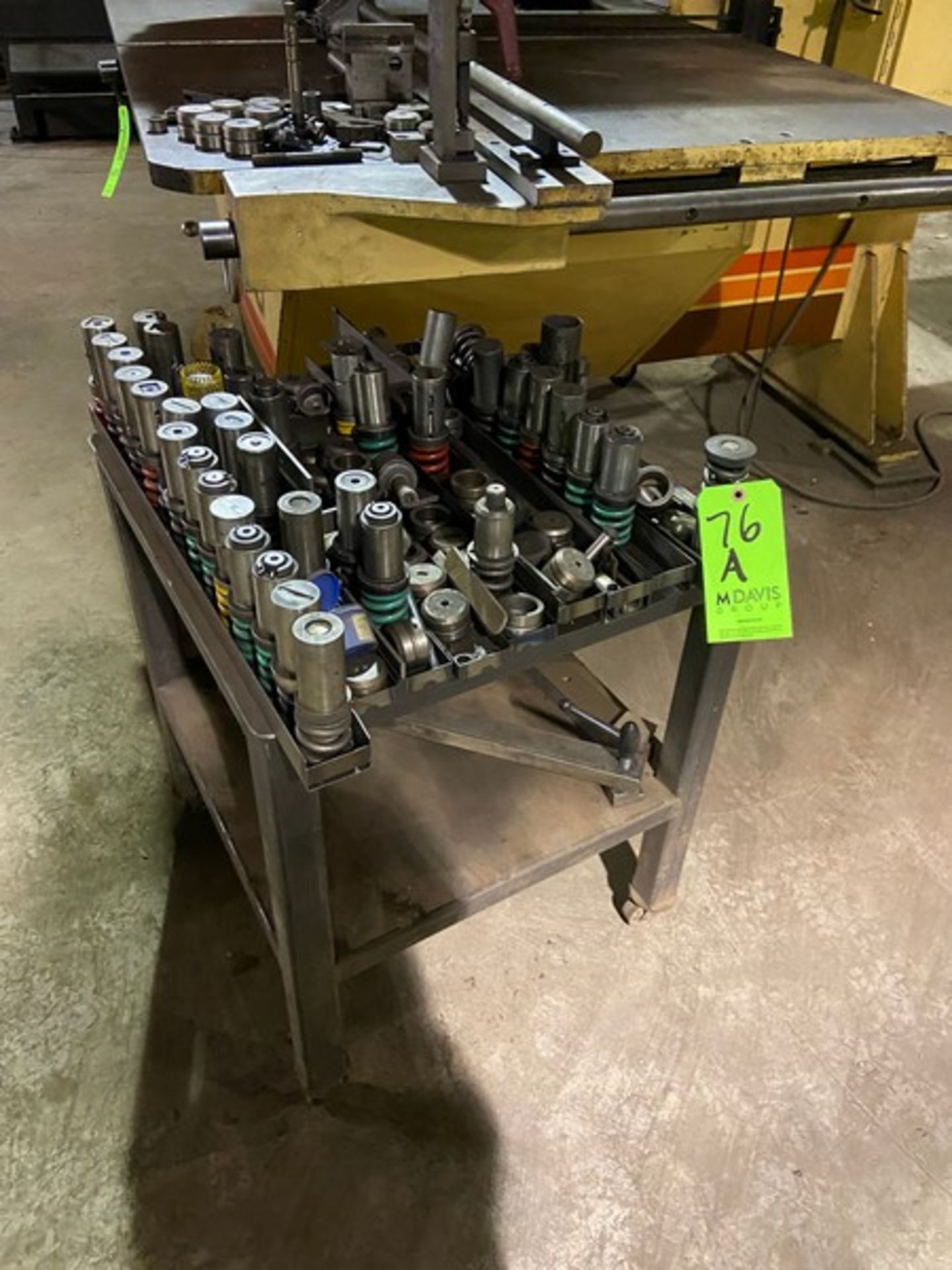 Lot of Assorted Punch Tooling, Assorted Sizes, Includes Portable Table Mounted on Portable Frame (LO - Image 4 of 5