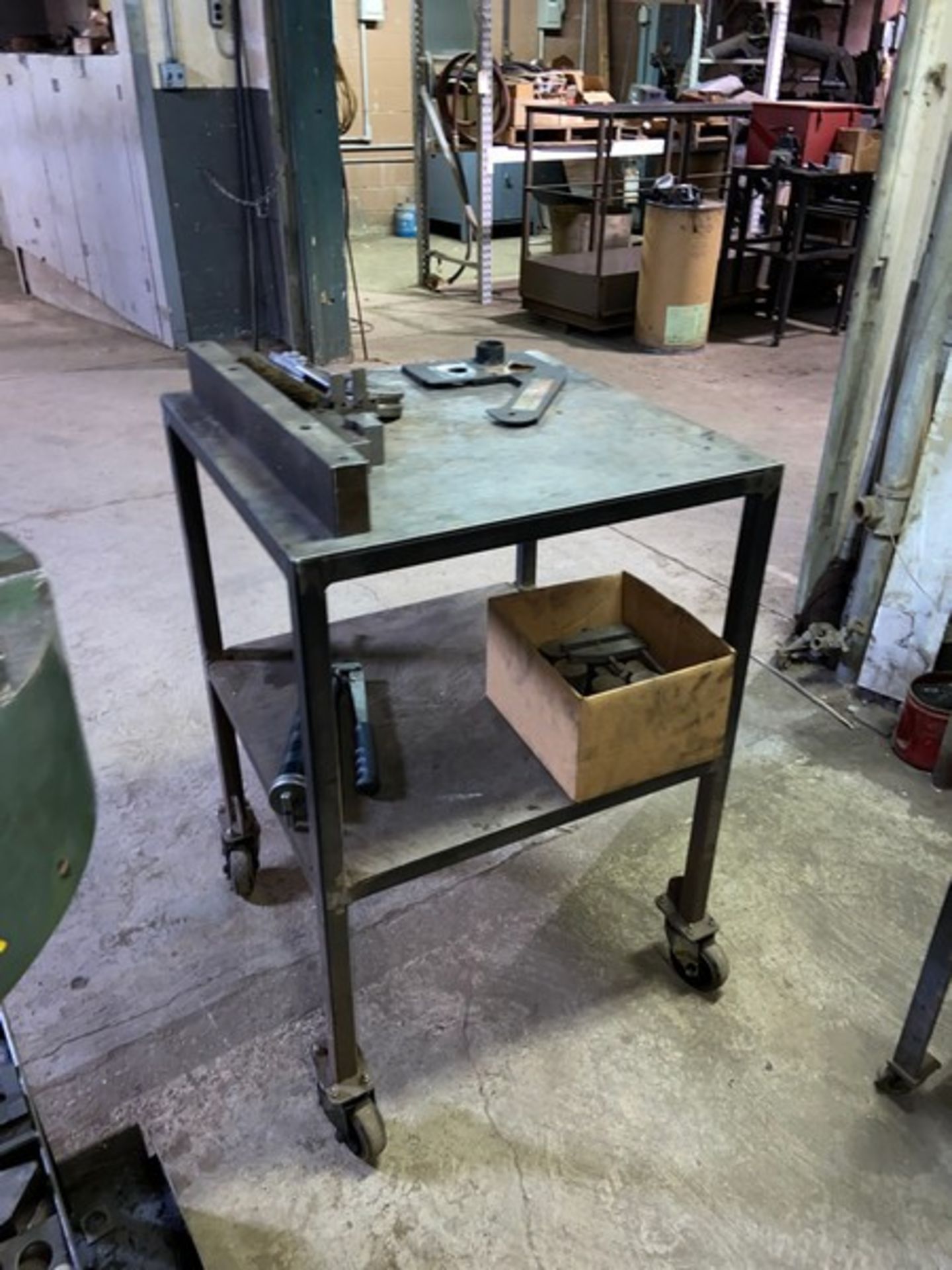 Shop Table, Mounted on Casters (LOCATED IN CORRY, PA) - Bild 3 aus 3