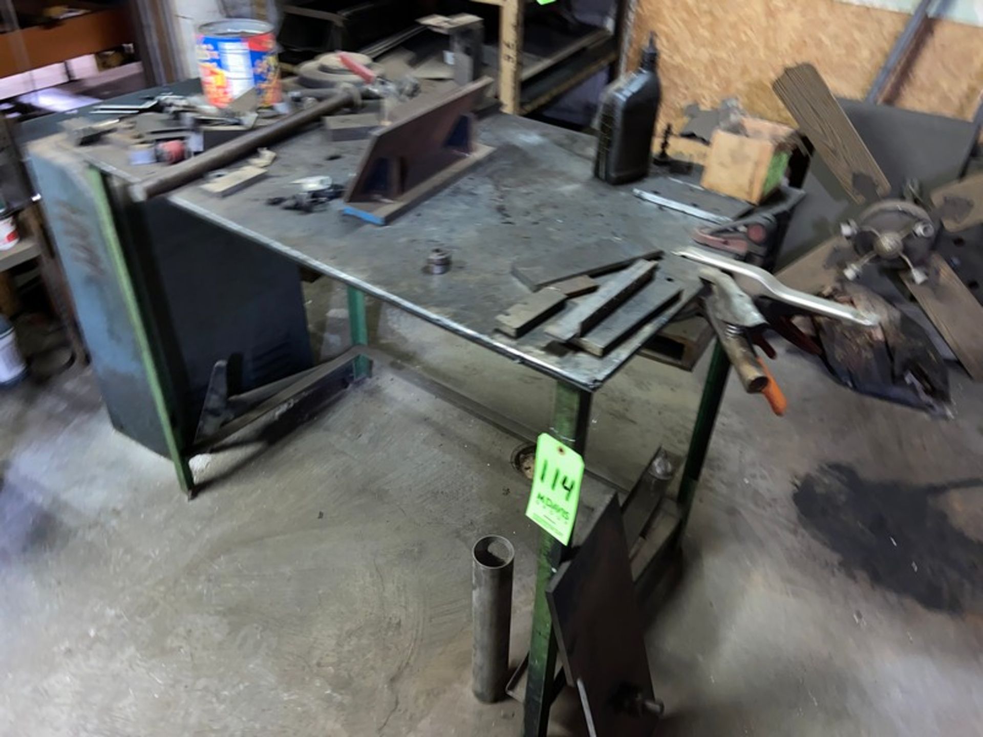 Shop Table, Mounted on Legs (LOCATED IN CORRY, PA)