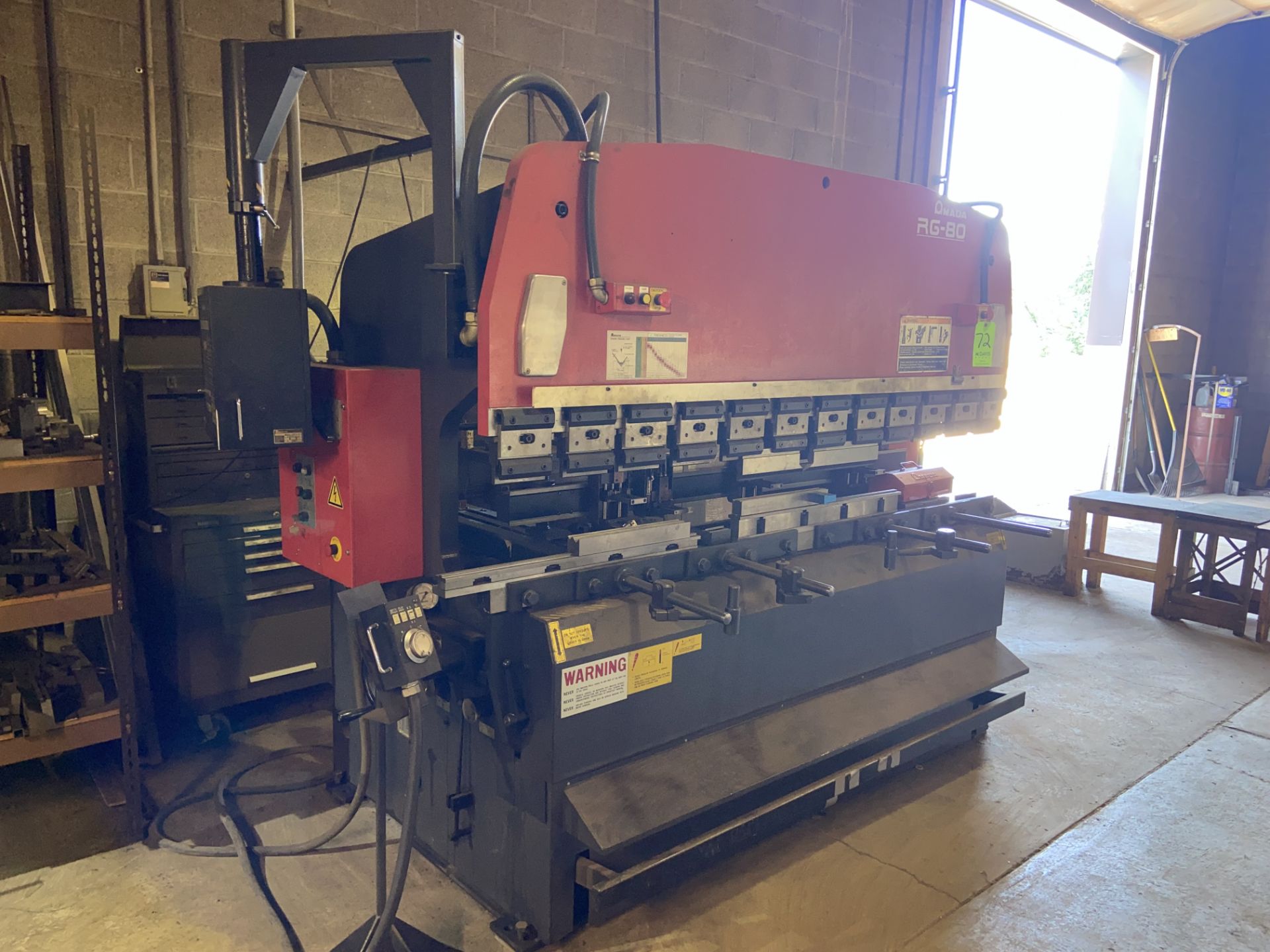Amada RG-80 Press Brake with NC9-EX Control (LOCATED IN CORRY, PA) - Image 2 of 9