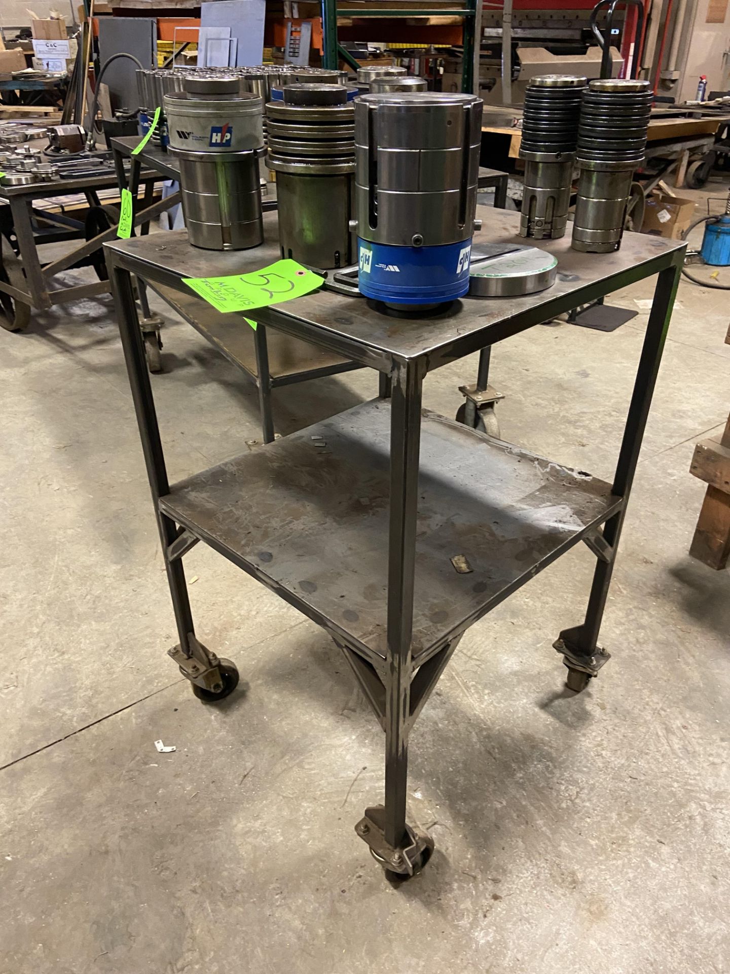 Portable Shop Cart, with Bottom Shelf, Overall Dims.: Aprox. 24” L x 24” W x 37-1/2” H, Mounted on - Image 2 of 3