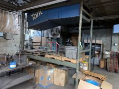 Donaldson Torit Fume Collector, Includes 1-Section of Pallet Rack, with (2) 114” H Uprights, & (2)