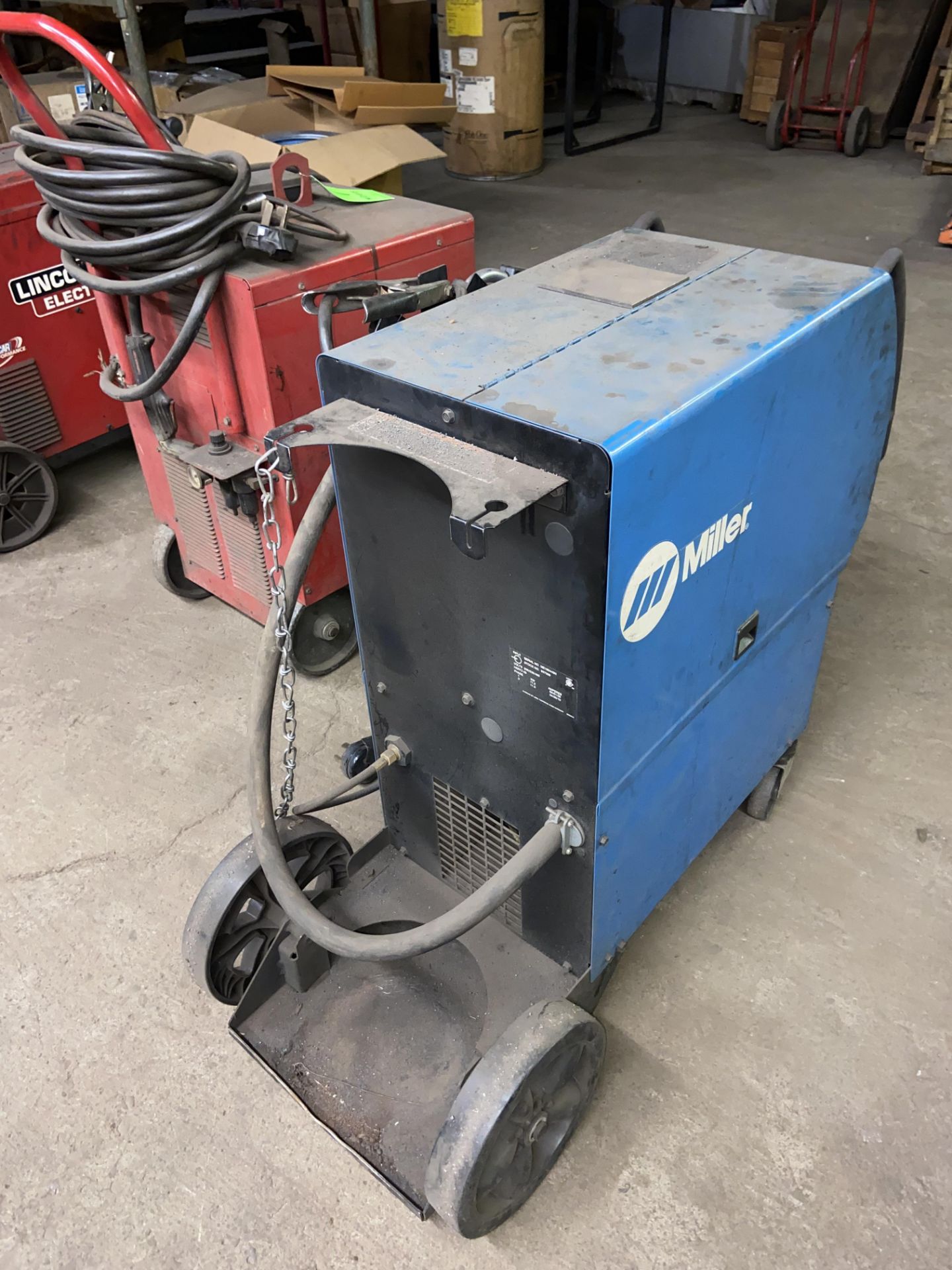 Miller Millermatic 350P Welder, S/N ME180443N, 200/230/460 Volts, 1/3 Phase, Mounted on Portable - Image 3 of 5