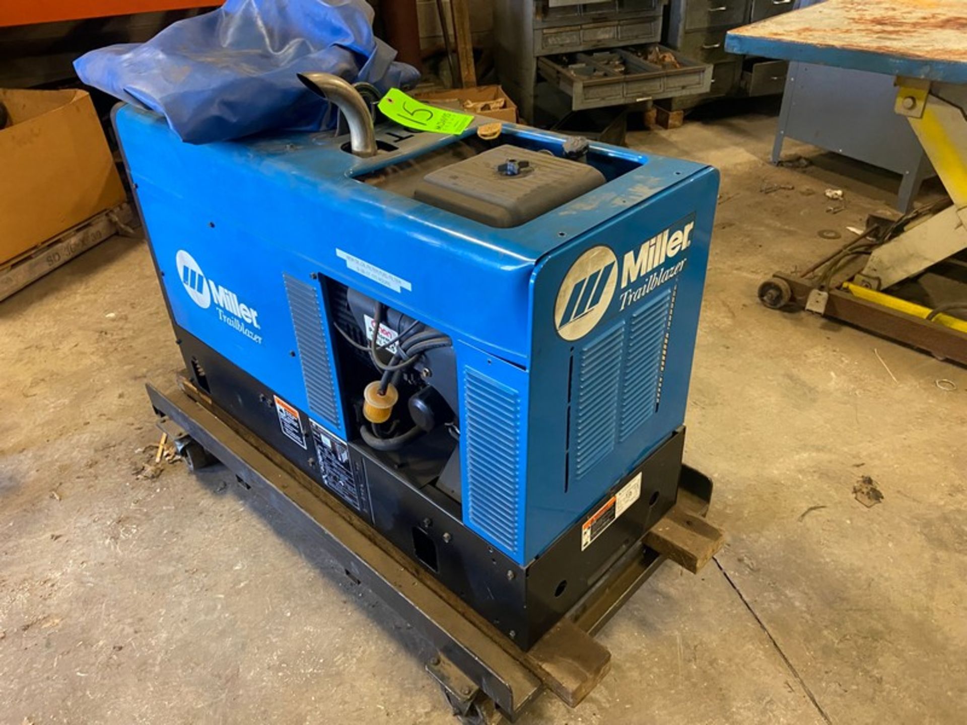 Miller Trailblazer 301G Portable CC/CV, AC/DC, Welder & 10,000 Watt Generator, with Frame & Trailer, - Image 6 of 12