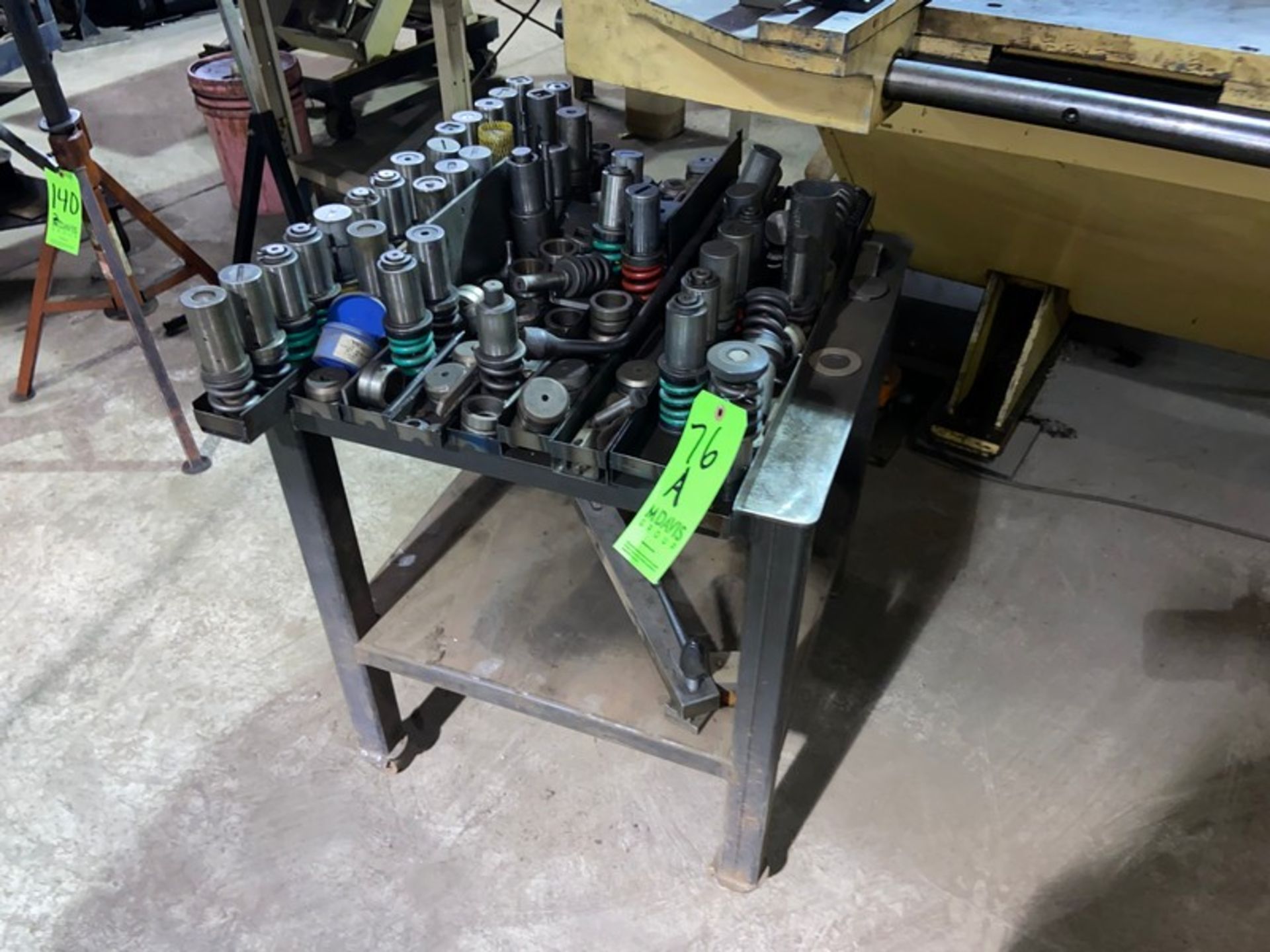 Lot of Assorted Punch Tooling, Assorted Sizes, Includes Portable Table Mounted on Portable Frame (LO - Bild 2 aus 5