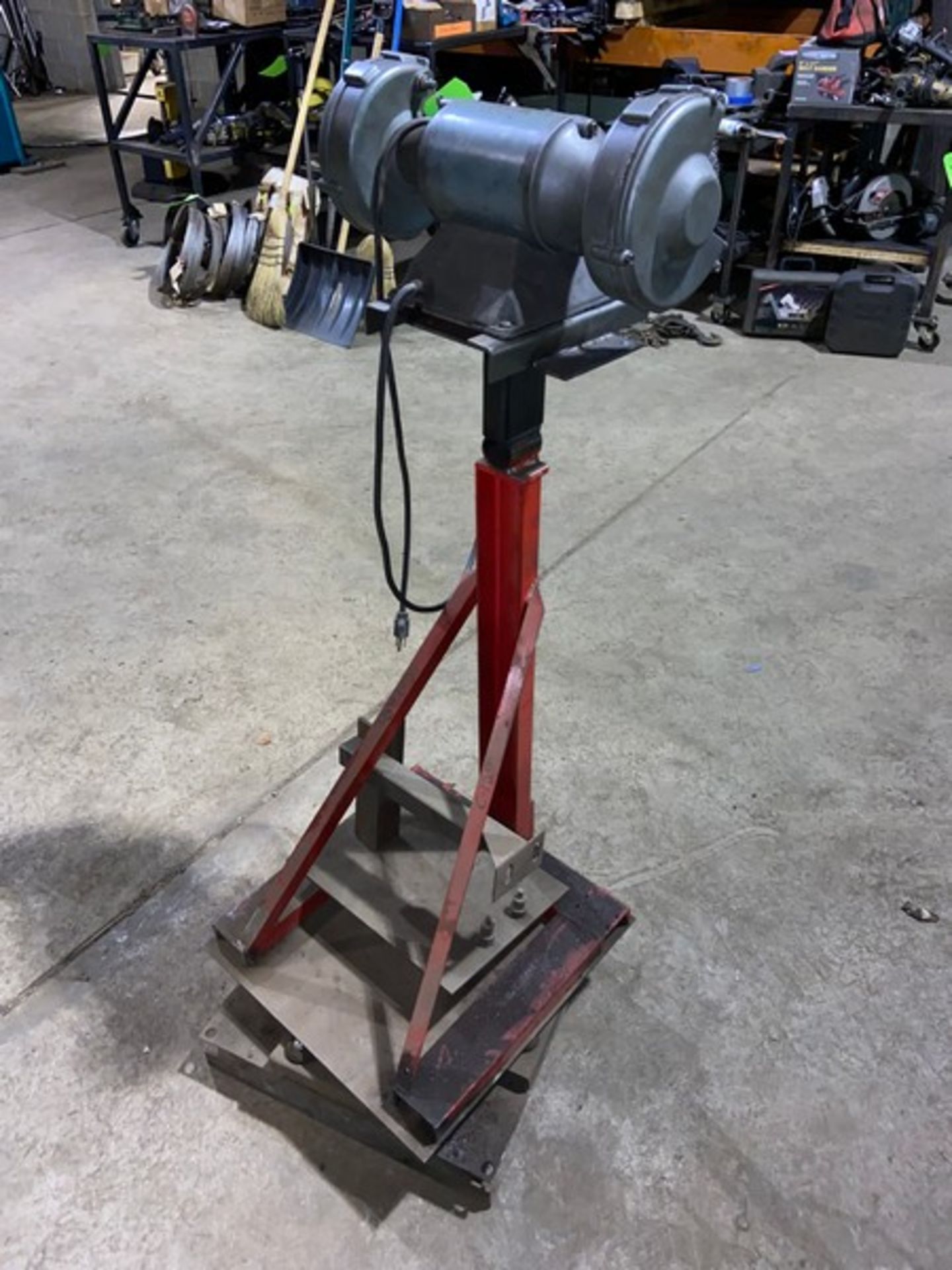 Double Edge Grinder, with 1/3 hp Motor, Mounted on Stand (LOCATED IN CORRY, PA) - Image 3 of 4