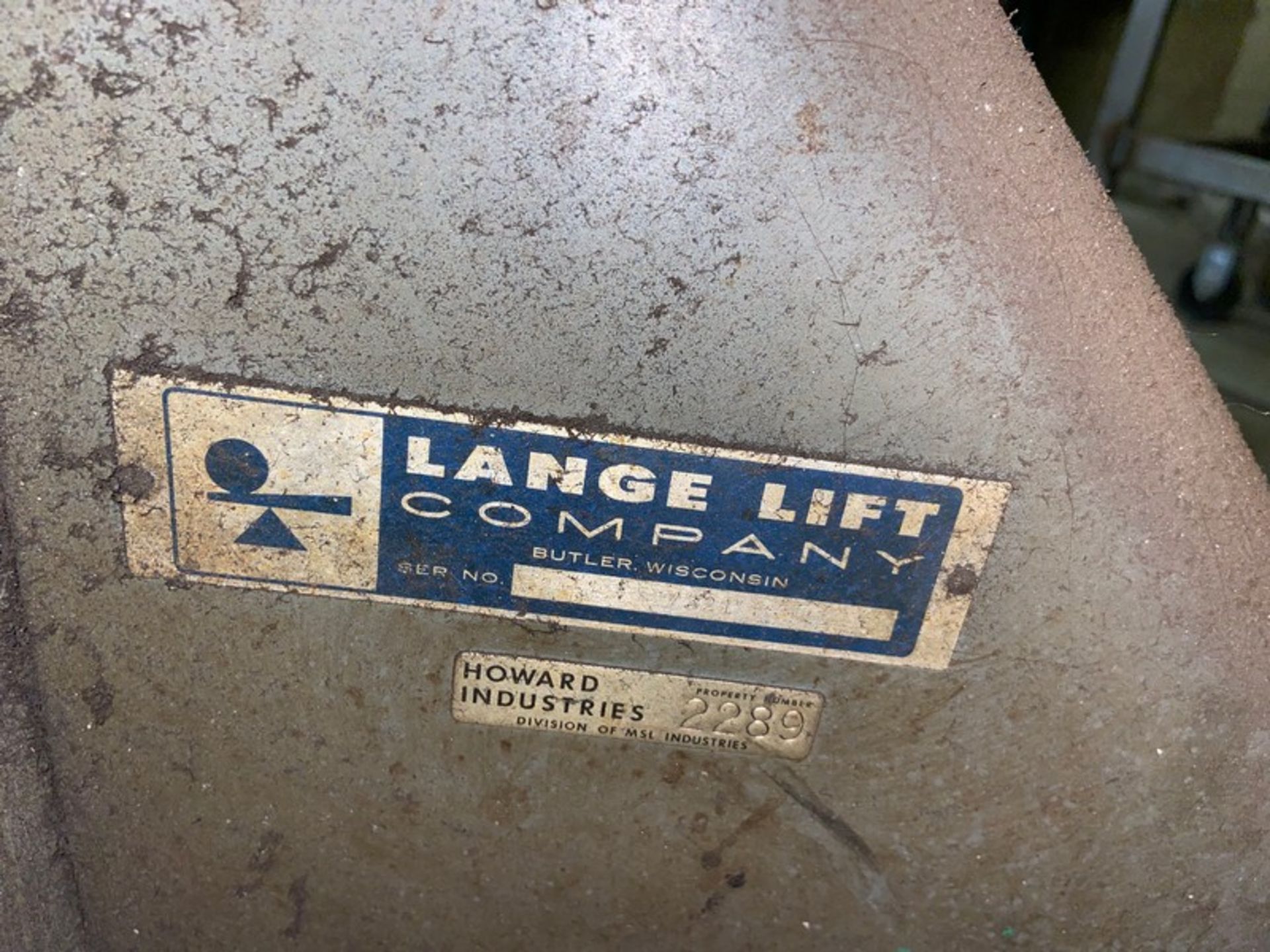 Lange Lift Company Portable Table, Mounted on Portable Frame (LOCATED IN CORRY, PA) - Image 4 of 4