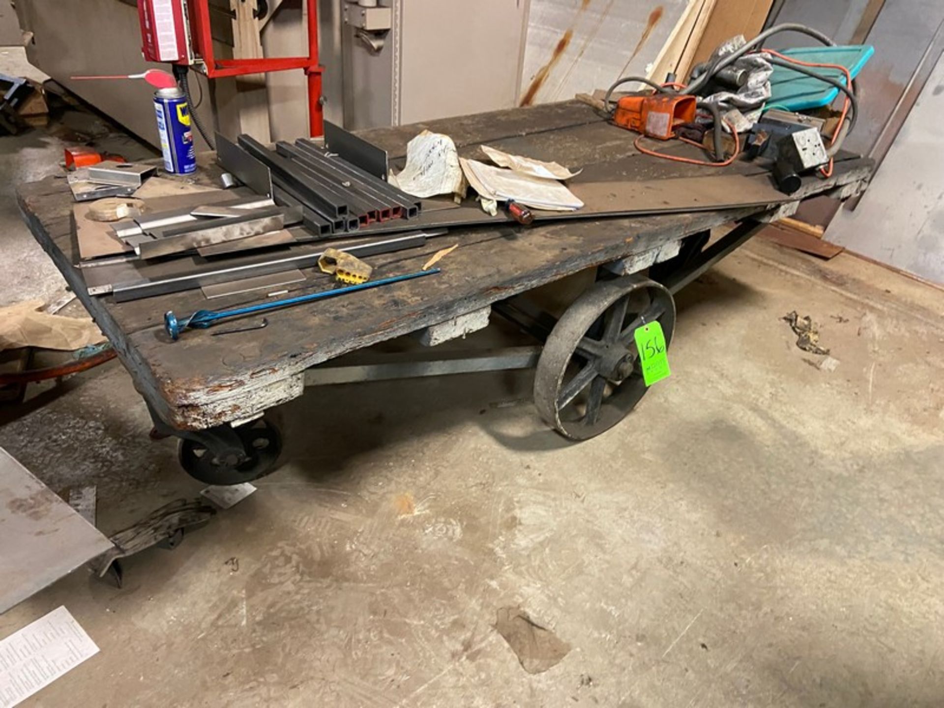 Portable Shop Table, Mounted on Portable Frame (LOCATED IN CORRY, PA) - Image 2 of 2