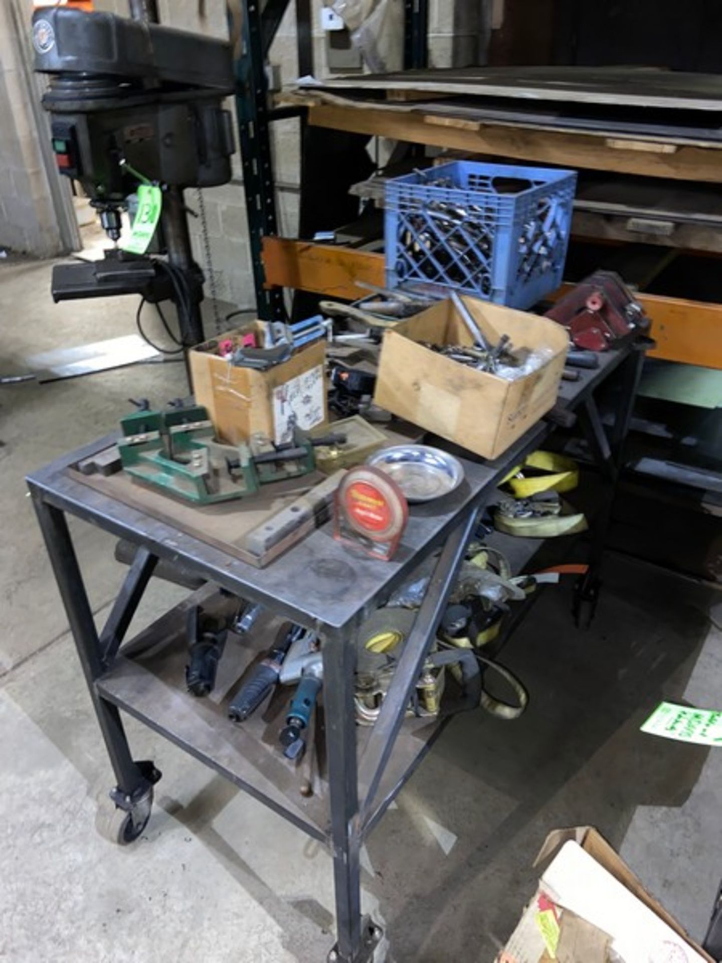 Portable Shop Table with Contents, Includes Straps, Brushes, Braces, Clamps & Other Tooling (LOCATED - Image 2 of 5