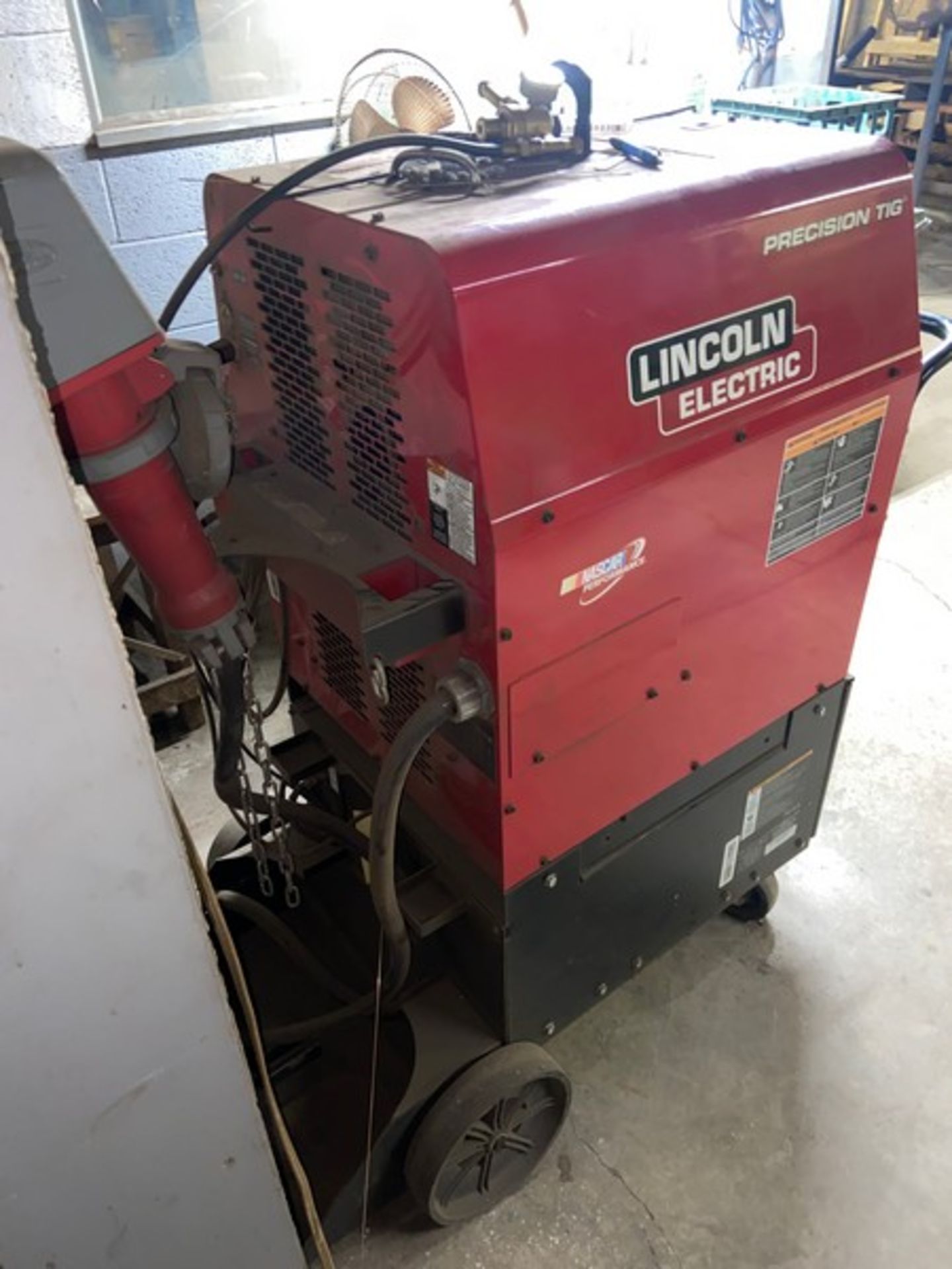 Lincoln Electric 375 Precision TIG Welder, S/N U1150204401, Mounted on Portable Frame - Image 5 of 6
