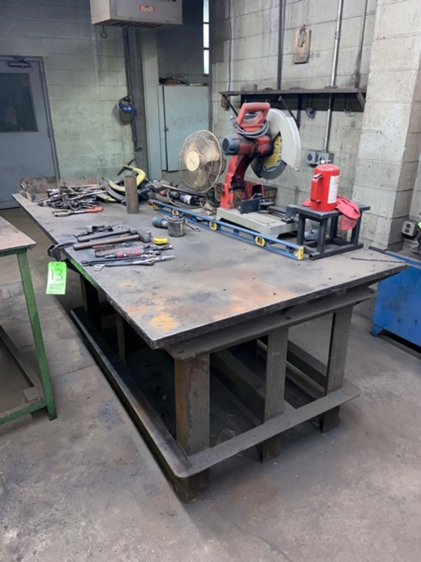 MIG Welding Table, Overall Dims.: Aprox. 96” L x 48” W x 35” H
