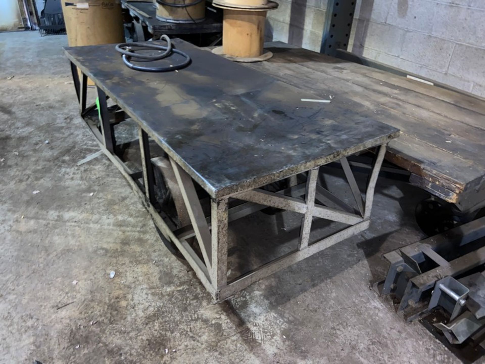 Portable Shop Table, Mounted on Portable Frame (LOCATED IN CORRY, PA) - Image 3 of 3