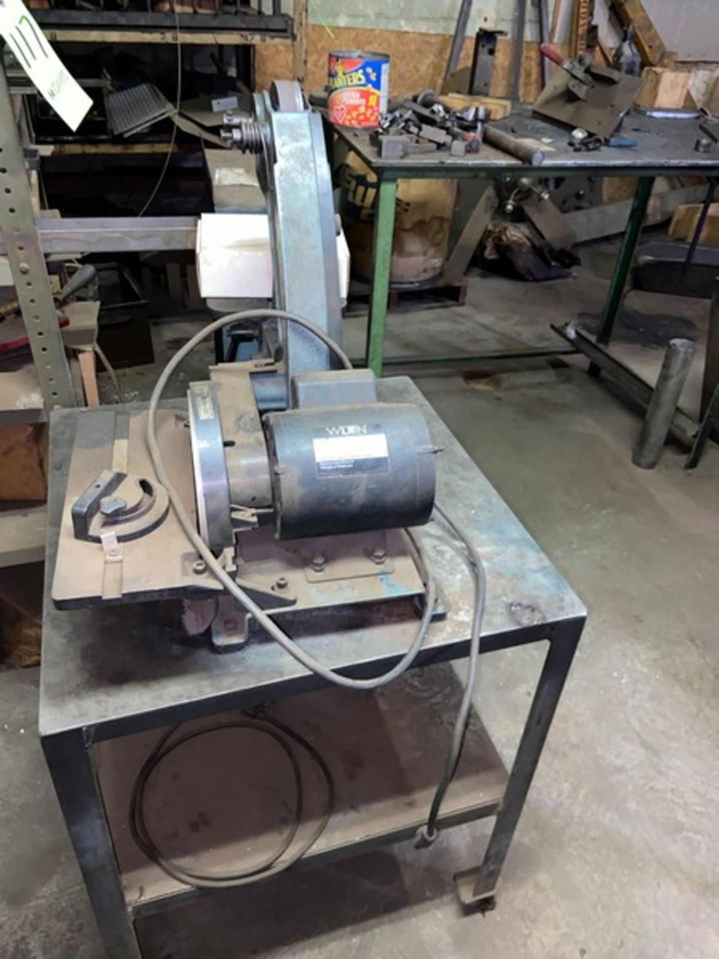 Vertical Sander, with Wilton 1/3 hp Motor, Mounted on Shop Table (LOCATED IN CORRY, PA) - Bild 2 aus 4