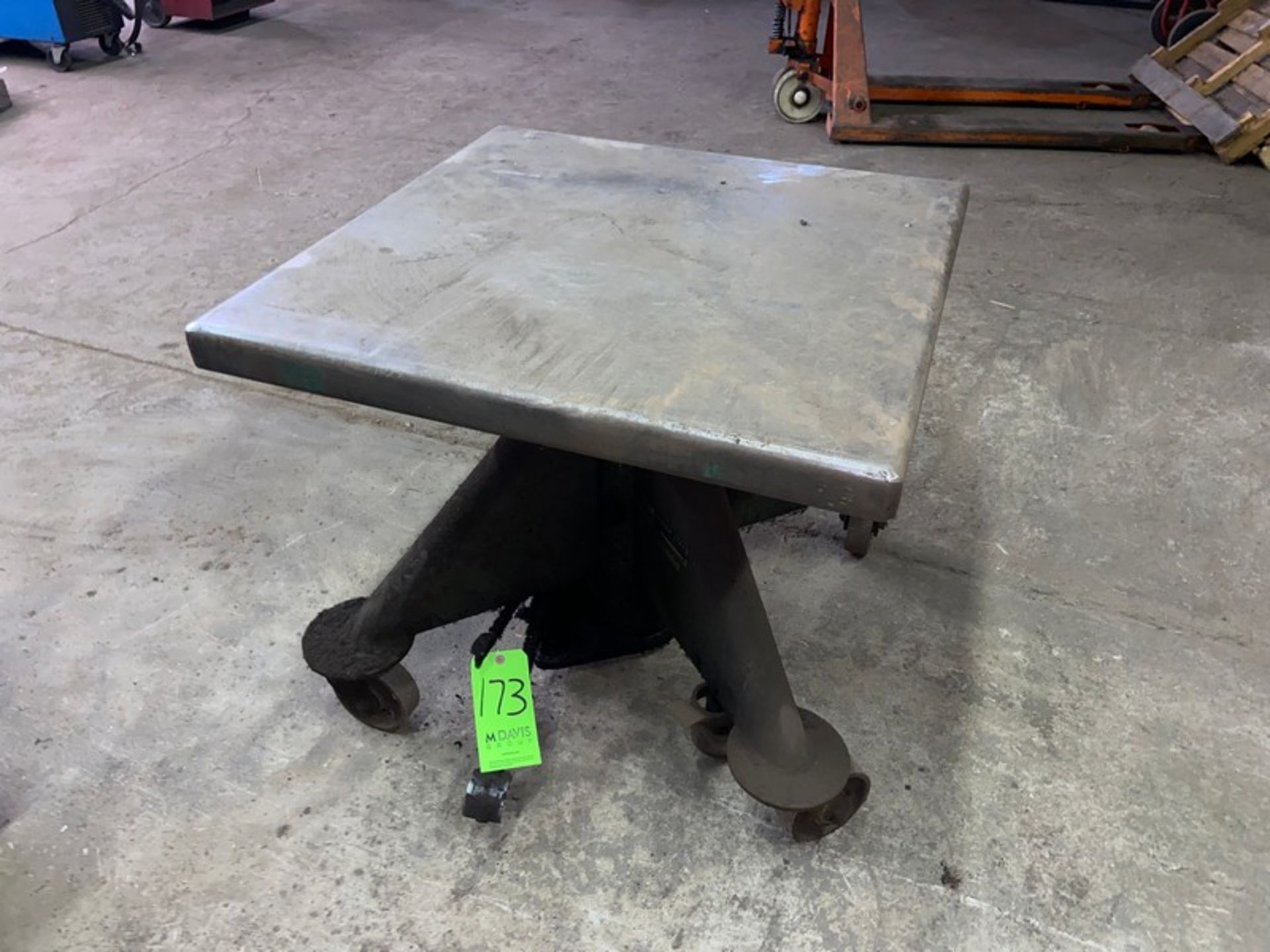 Lange Lift Company Portable Table, Mounted on Portable Frame (LOCATED IN CORRY, PA)