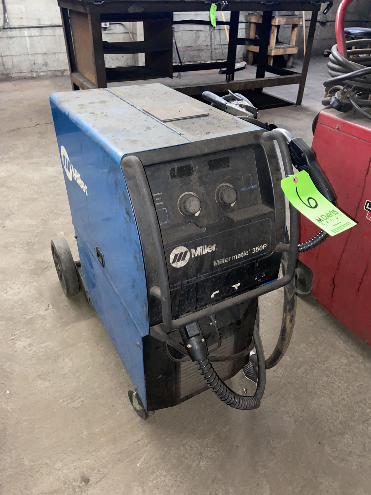 Miller Millermatic 350P Welder, S/N ME180443N, 200/230/460 Volts, 1/3 Phase, Mounted on Portable - Image 2 of 5