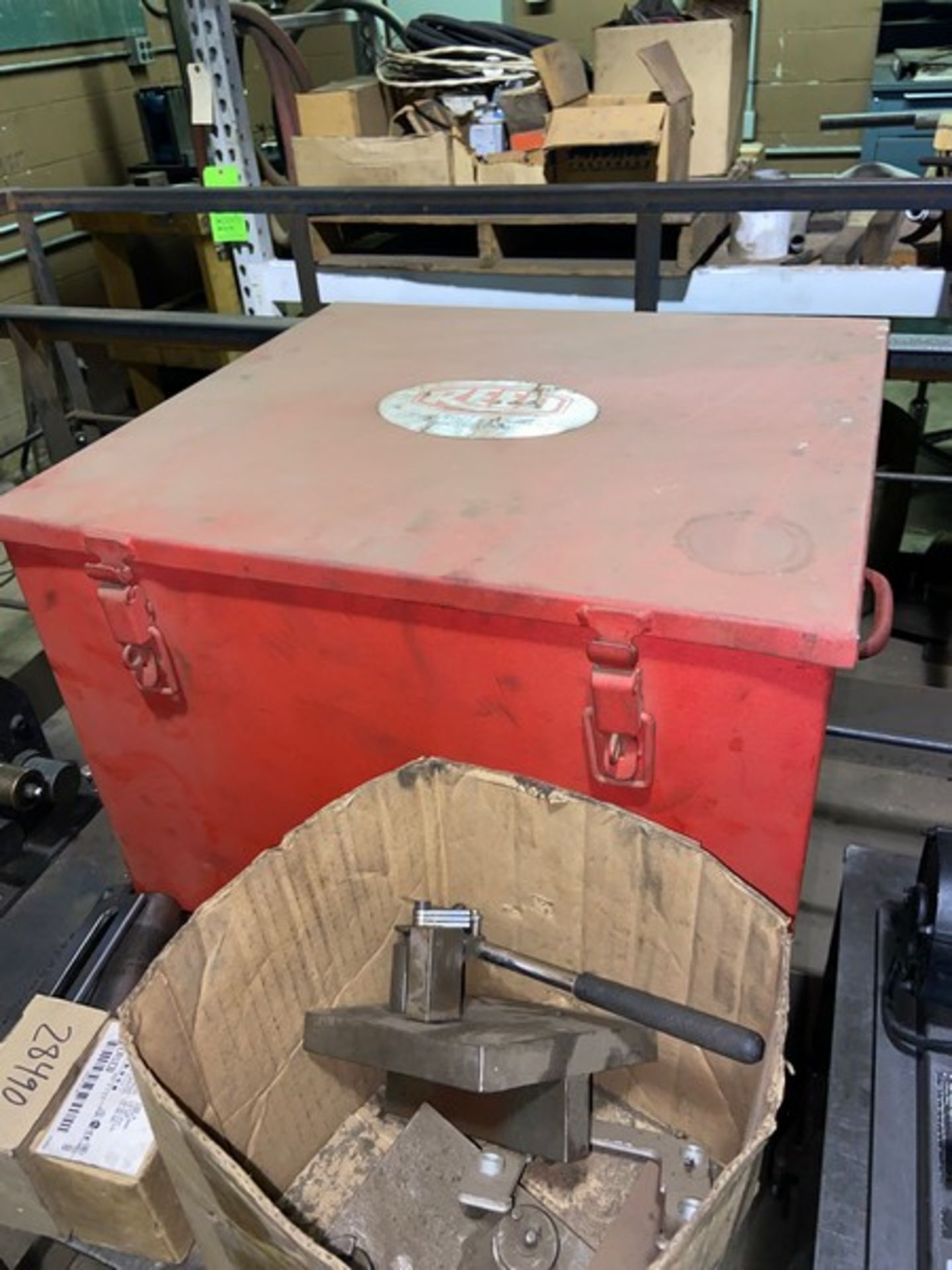 Portable Shop Table with Contents, Includes Table Top Bender (LOCATED IN CORRY, PA) - Image 4 of 4