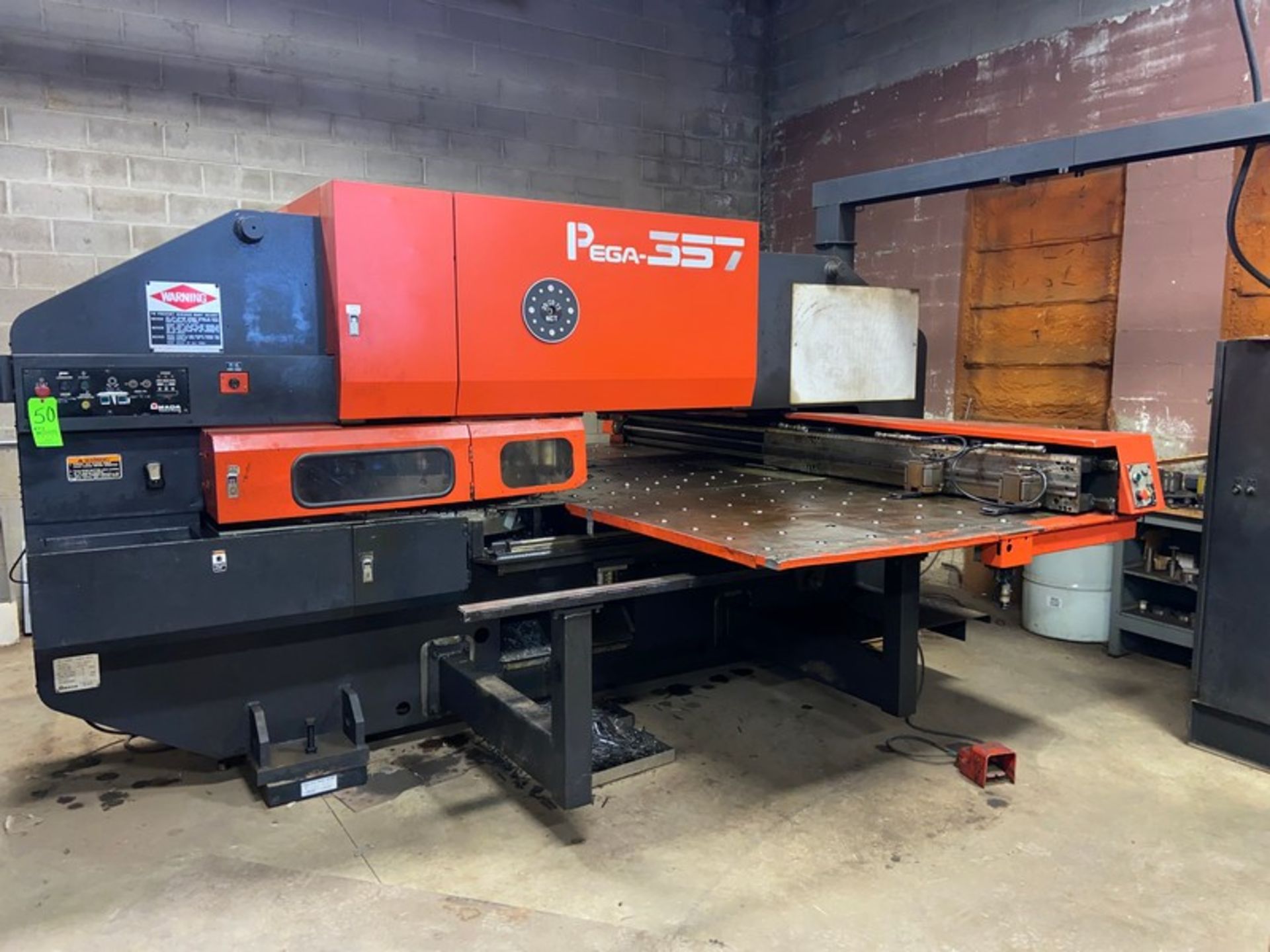Amada Pega 357 30 Ton CNC Turret Punch, S/N AA570492, Weight 11.6, Year of Manufacture: - Image 18 of 21