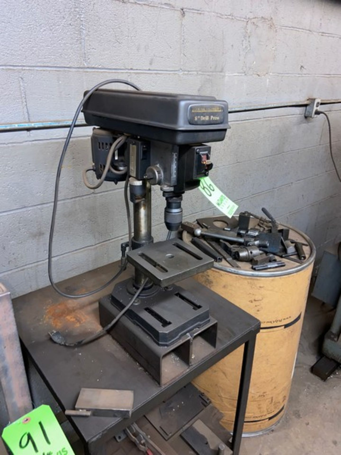 Central Machinery 8” Drill Press, S/N 44505, with Table (LOCATED IN CORRY, PA) - Image 3 of 4