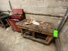Contents of Side Wall of Back Shop Area, Includes Shop Tables, Toolboxes, with Contents (LOCATED IN