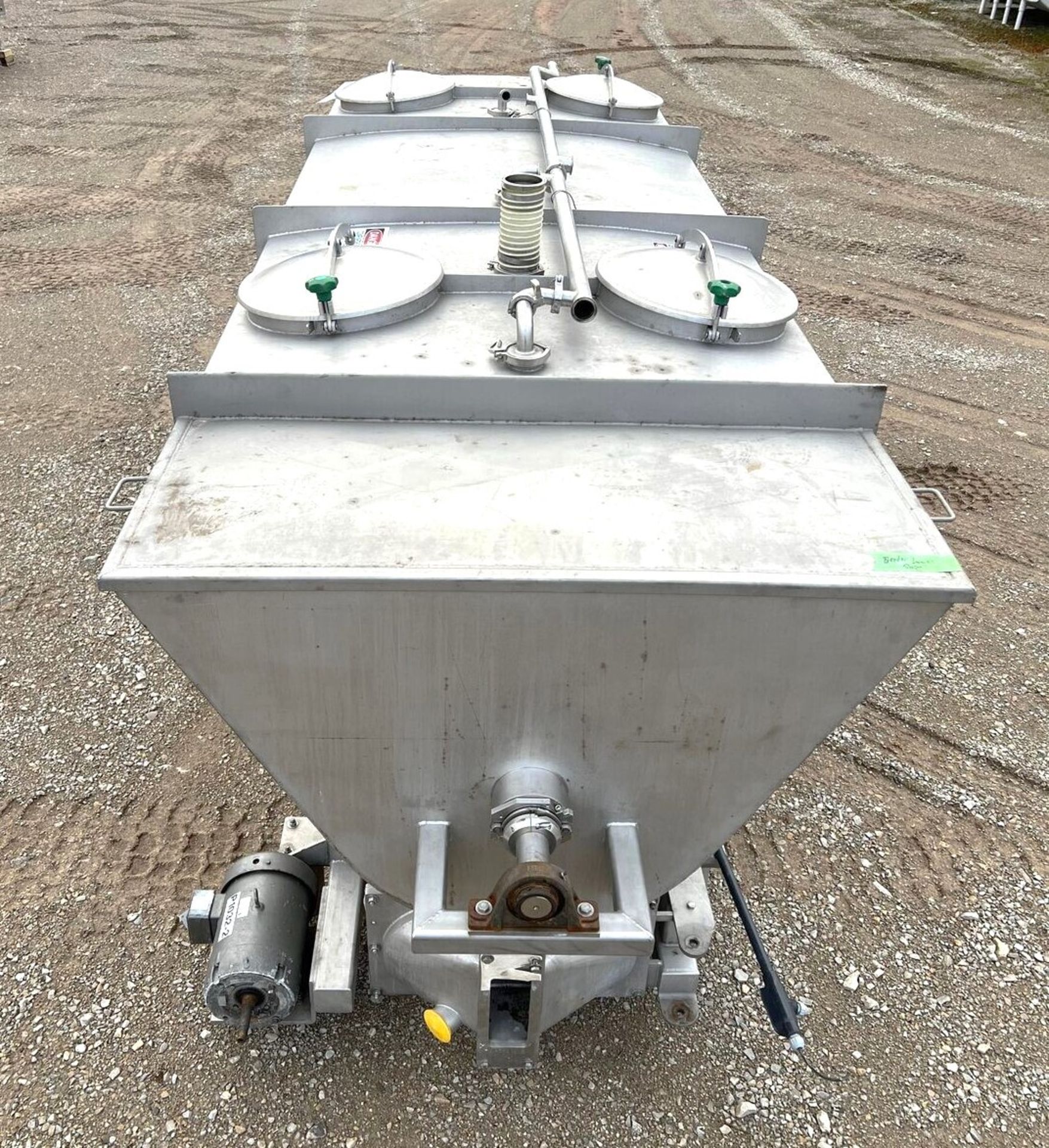 S/S Sanitary Ribbon Blending Hopper/Tank, Aprox. 330 cu. Ft. / 2500 Gallons, All S/S Design Units, - Image 2 of 12