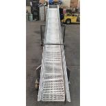 Marchant Schmidt S/S Incline Cleated Conveyor, Aprox. 12" W X 130" L, Unit last used the food