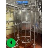 Processing Tank, Insulated;650 gal; CIP; Cooling, Heating; 4" Outlet (Loading Fee $1,500) (Located