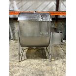 Crepaco Aprox.150 Gal. All S/S Paddle Blender, S/N 1696, Hydraulic Driven, 3" Outlet Hinged Lid,