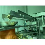 S/S Sanitary Vibratory Scale Feeder, Aprox. 16" W x 112" L. Last used in Food Industry. Unit Removed
