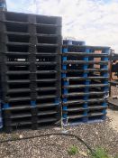 (25) Plastic Pallets - Aprox. 40" x 48" (Loading Fee $125) (Located Union Grove, WI)