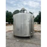 DCI 2,000 Gal. Jacketed Processor with Vertical Wide Sweep Agitation, Dual Sprayball, Top Manway,