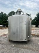 DCI 2,000 Gal. Jacketed Processor with Vertical Wide Sweep Agitation, Dual Sprayball, Top Manway,