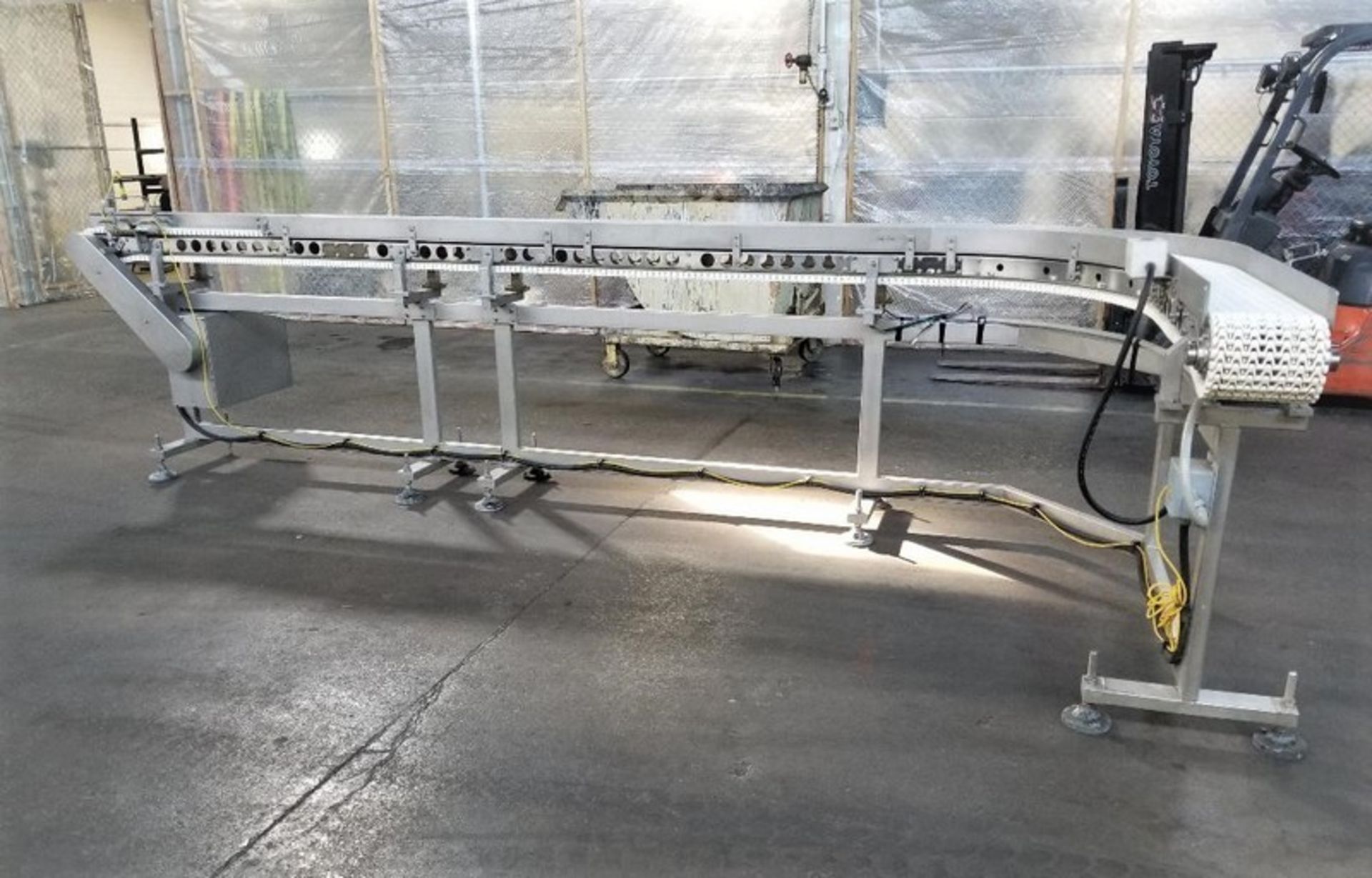 Aprox. 8" W x 16' L S/S Sanitary Intralox Conveyor with 90 Degree Turn, 1/2 hp Drive, 208/230/460 V, - Image 3 of 5