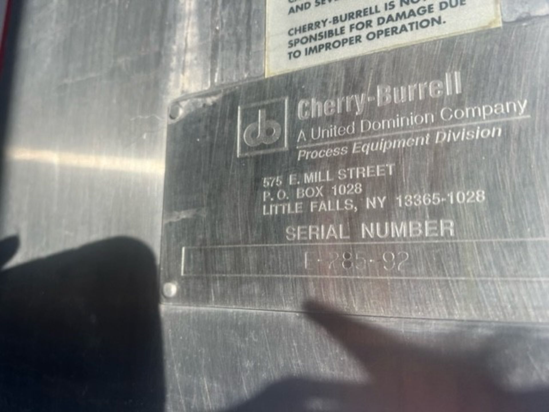 Cherry Burrell 4,000 Gal Jacketed Vertical Aseptic Tank, S/N E-285-92 with 2.5 inch Outlet, Top - Image 6 of 7