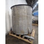 Aprox. 500 Gal. S/S Dimple Jacket Tank - Not sure what the tank was last used for. You will get