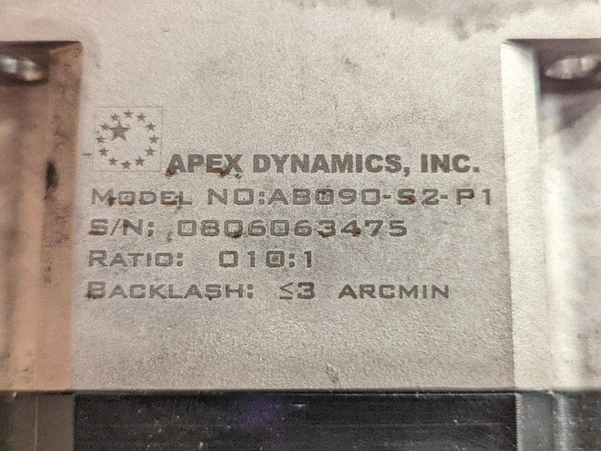 ALLEN-BRADLEY Servo Motor; Model F-4030-Q-H00AA; Max speed 4000 RPM; Includes attached APEX DYNAMICS - Image 5 of 10