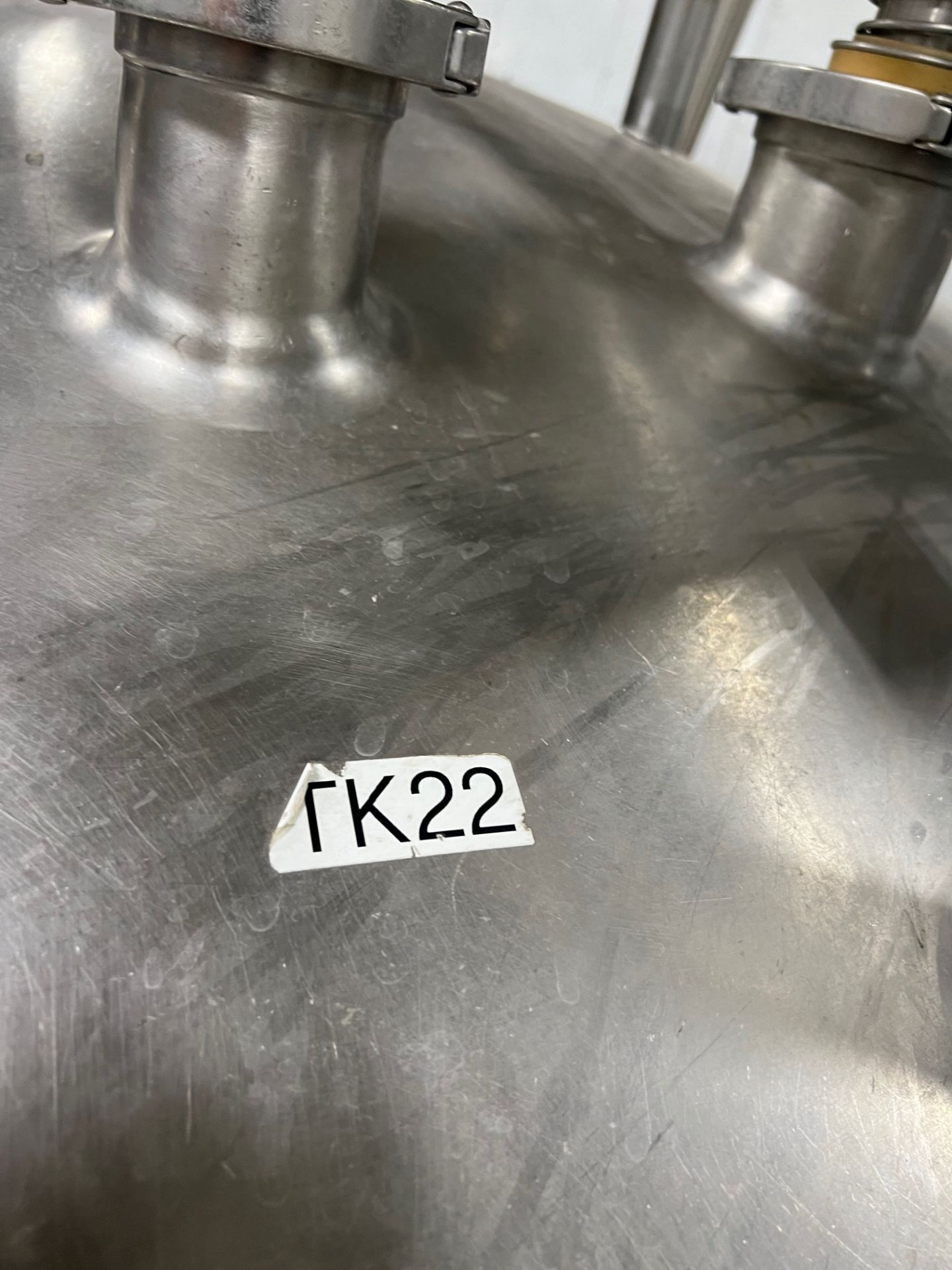 TK22 --- 1x Used- DCI Jacketed Tank, 900 Gallon, 316L Stainless Steel, Vertical. Approximate 72" - Image 4 of 7