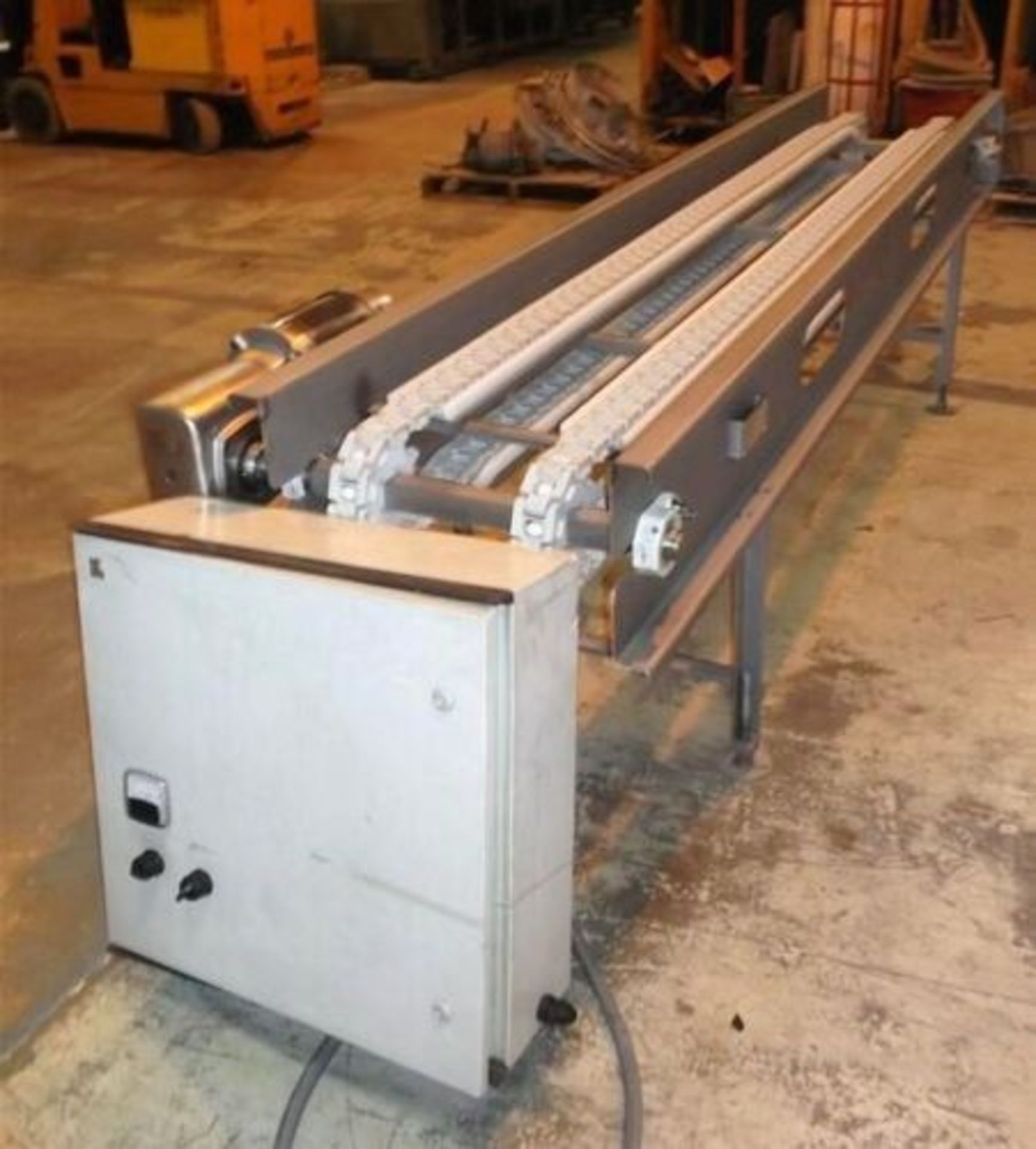 Fabco 18" x 108" S/S Sanitary Conveyor, Model F4-FBC, S/N 310305-431 (7-1-11) with 2-Lug Link - Image 9 of 10