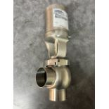 Waukesha 2.5 Stop Vavle, Butt Weld Style, Teflon Stem, Model W6100179, S/N 463666 (Load Fee $50) (