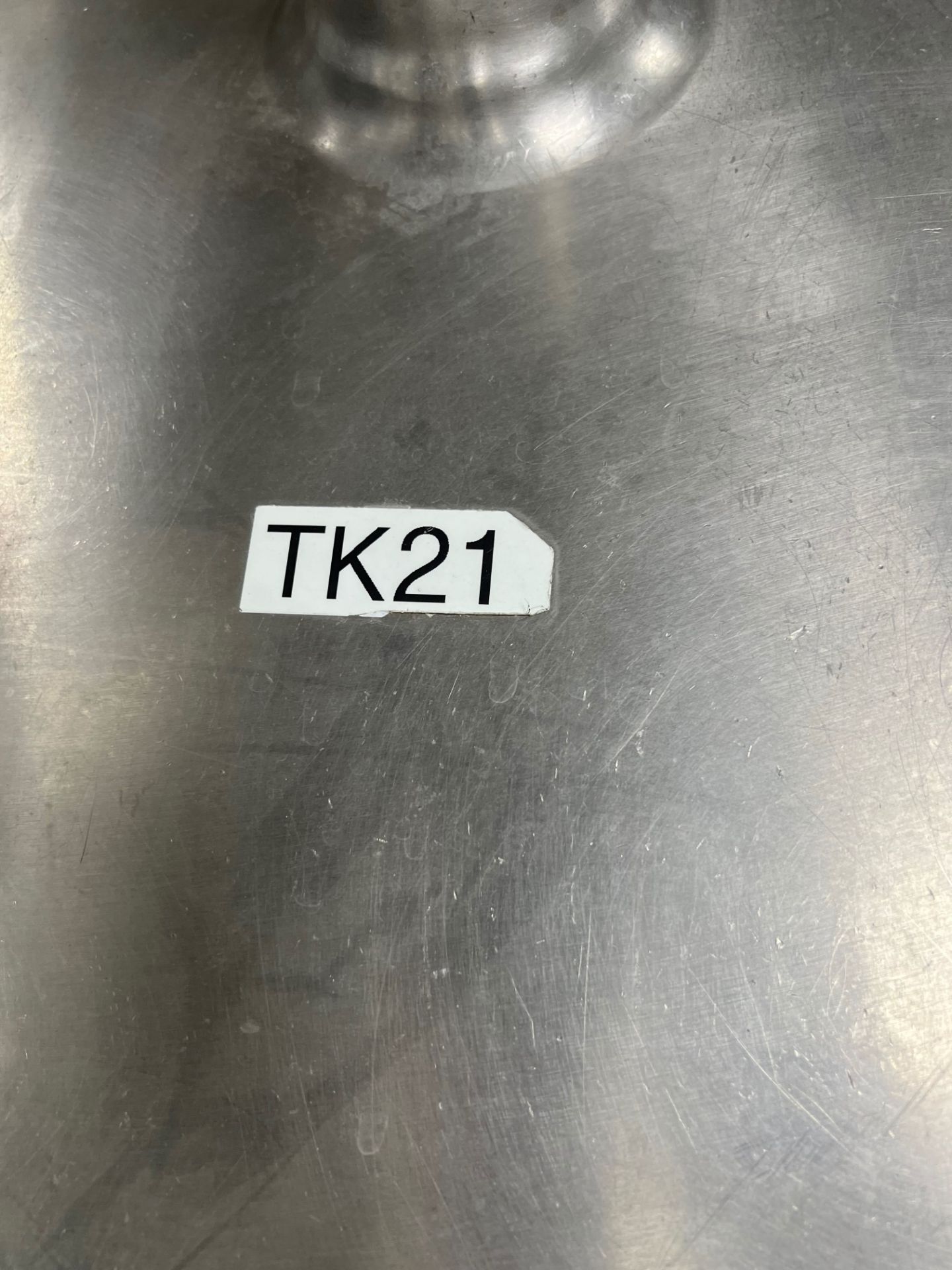 TK21 --- 1x Used- DCI Jacketed Tank, 900 Gallon, 316L Stainless Steel, Vertical. Approximate 72" - Image 3 of 6