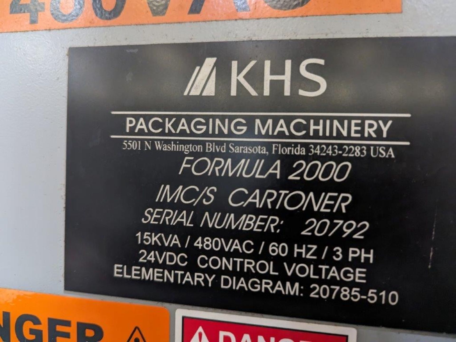 KHS BARTELT Carton Erector with Nordson ProBlue 7 Hot Melt Glue; Model Formula 2000 IMC/S - Image 7 of 7