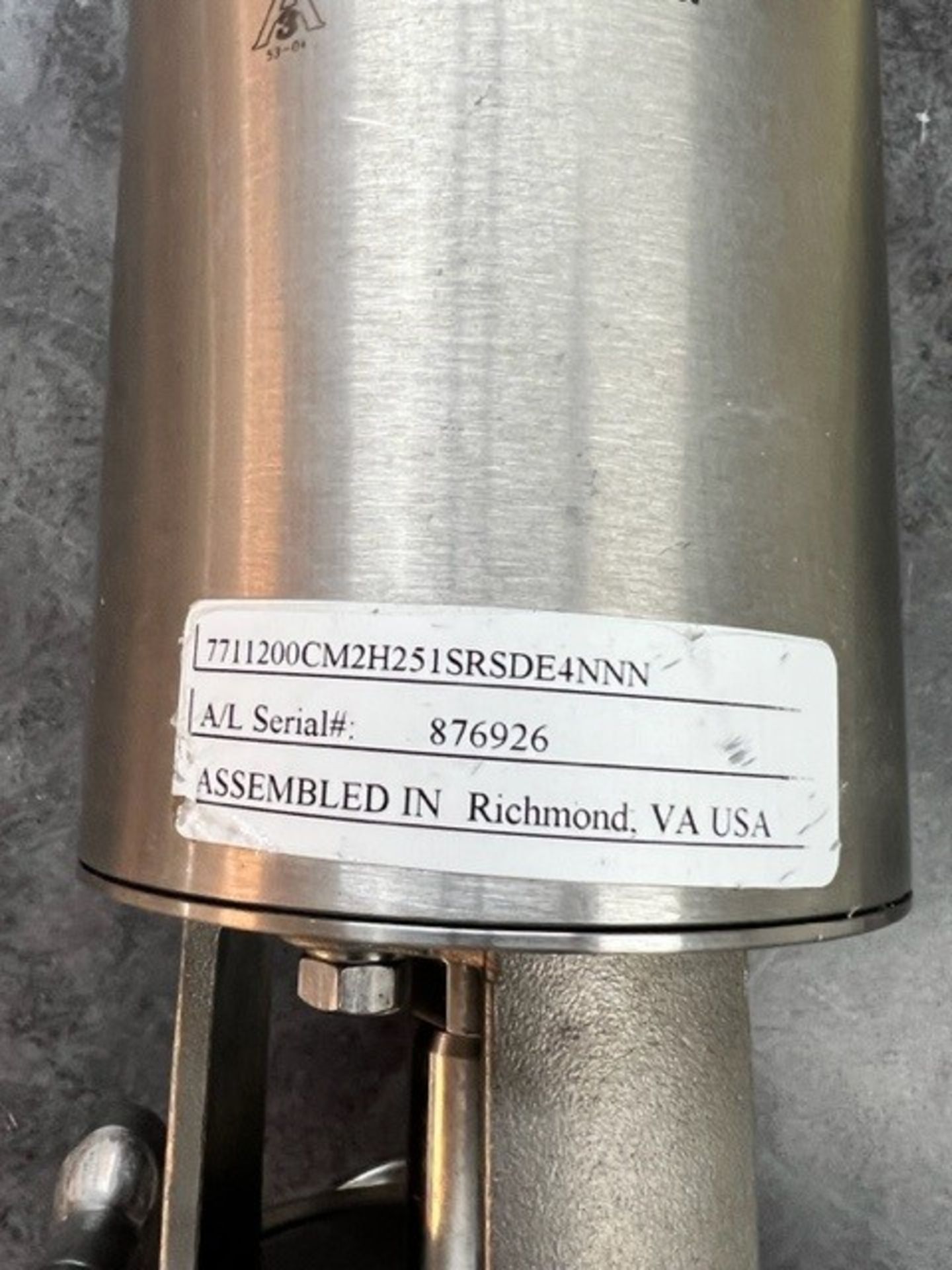 Alfa Laval 2.5 inch Stop Valve, DK-6000 Type Unique 7,000 Stainless Stem (Load Fee $50) (Locaed - Image 3 of 6